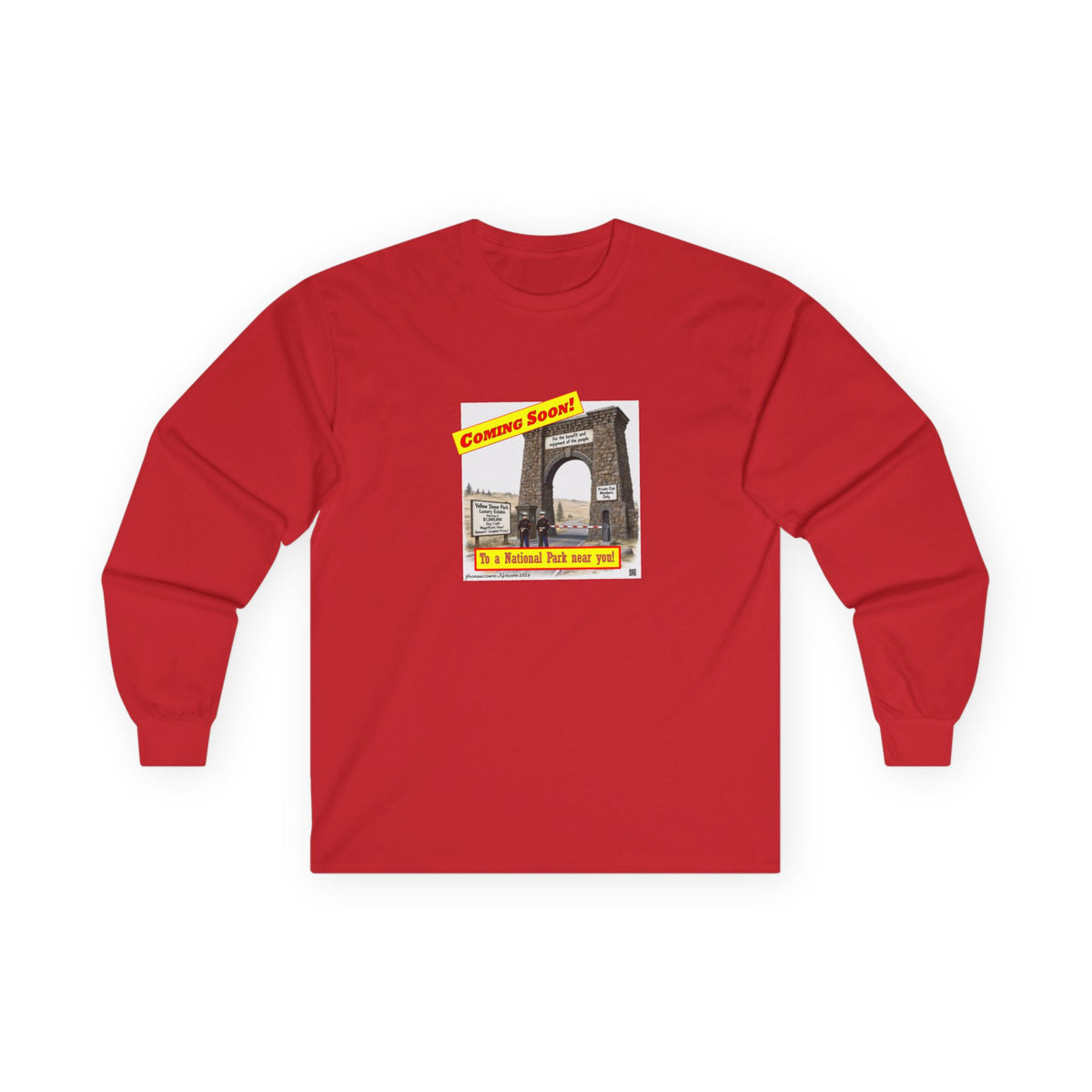 Coming Soon! To a National Park near you Unisex Cotton Long Sleeve Tee