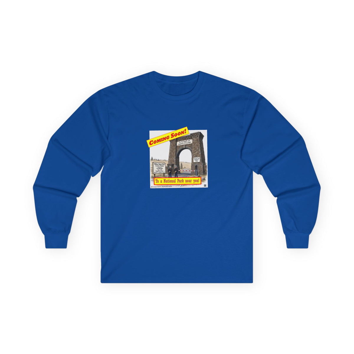 royal blue National Parks Long Sleeve Tshirt | Coming Soon