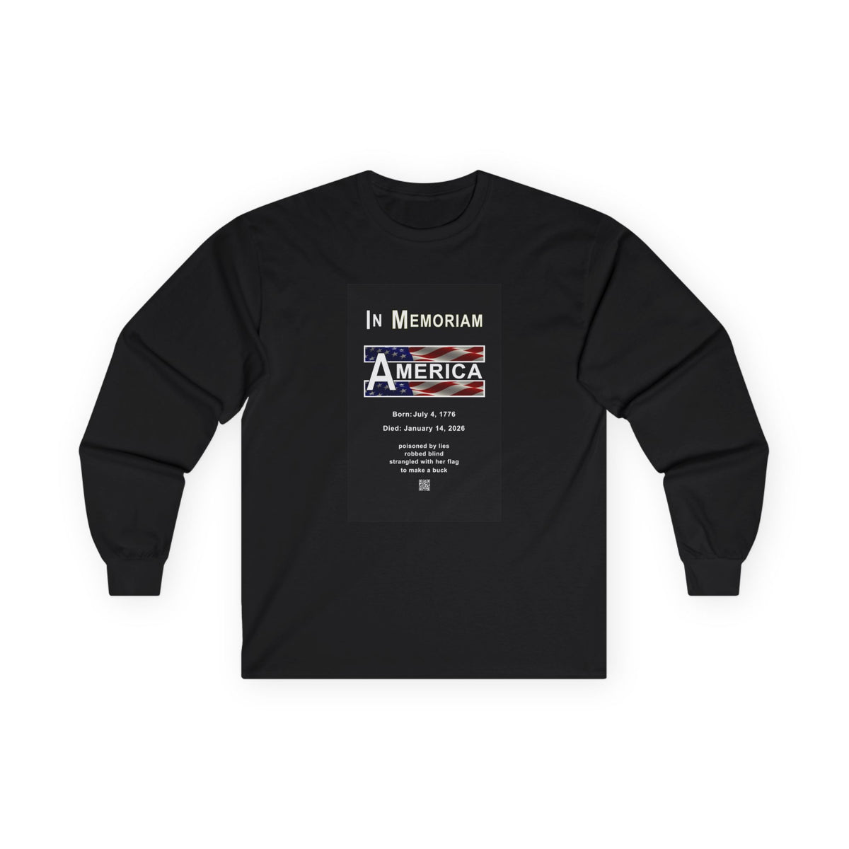 Celebrate America's 250 birthday (Unisex Ultra Cotton Long Sleeve Tee) in black only