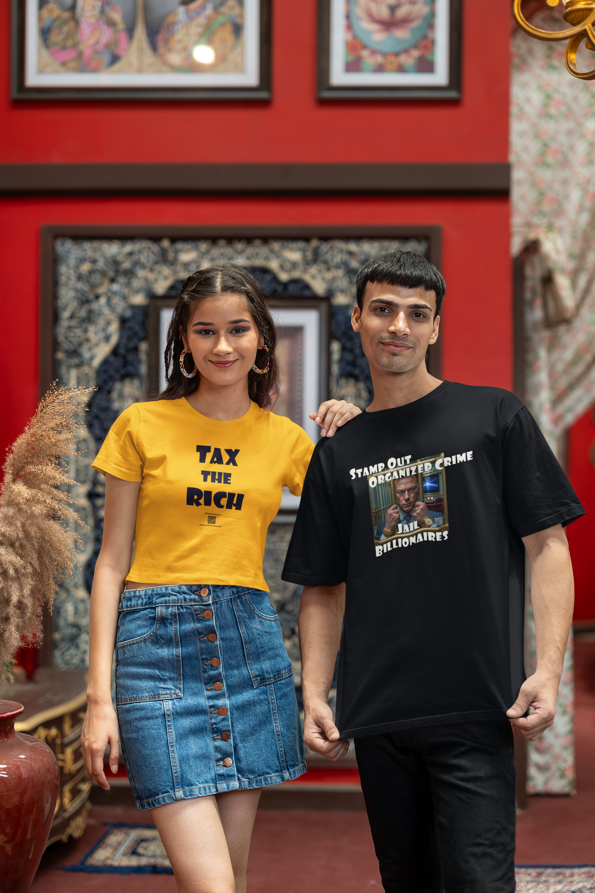 Stamp Out Organized Crime Unisex Heavy Cotton Tee