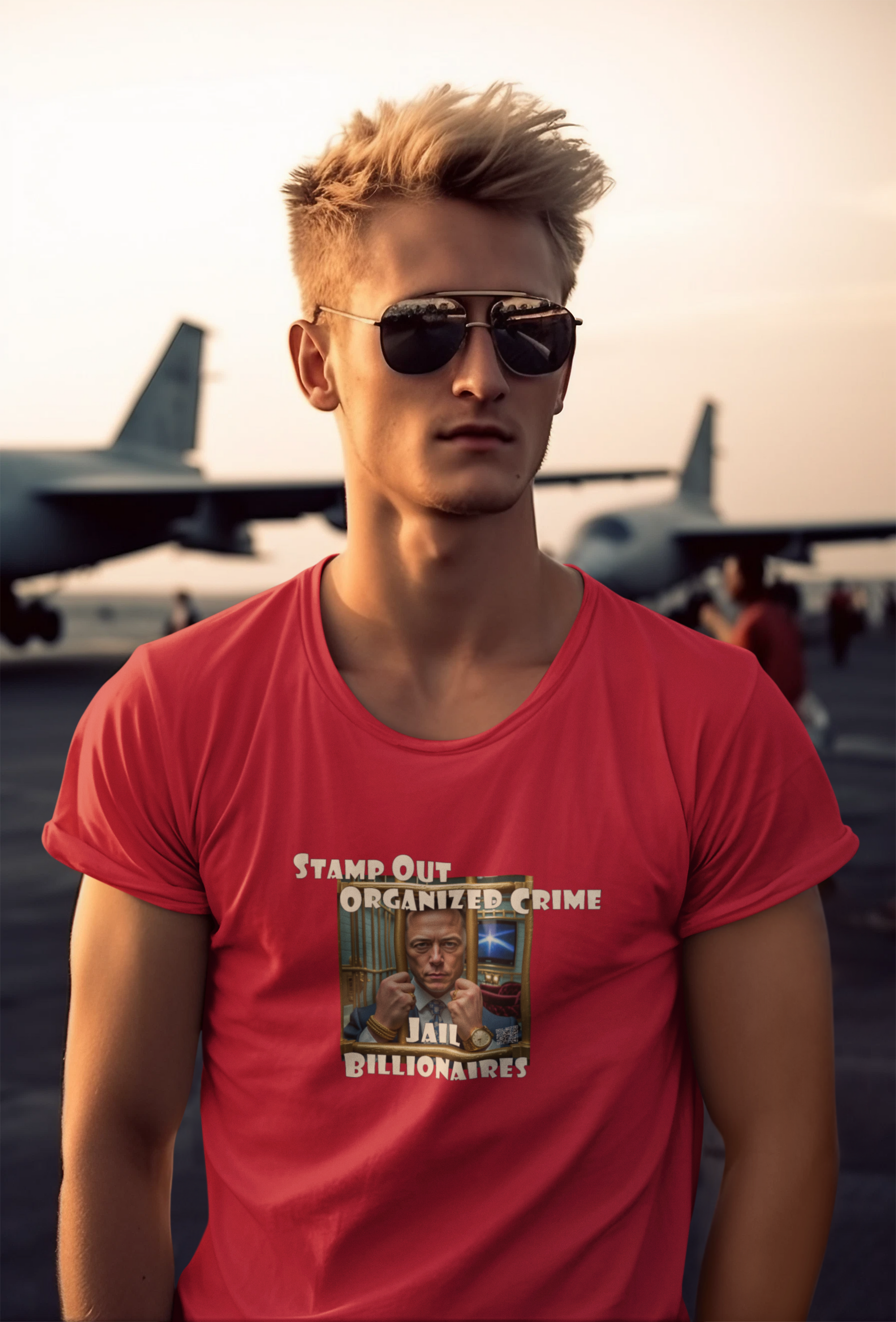 Stamp Out Organized Crime Unisex Heavy Cotton Tee