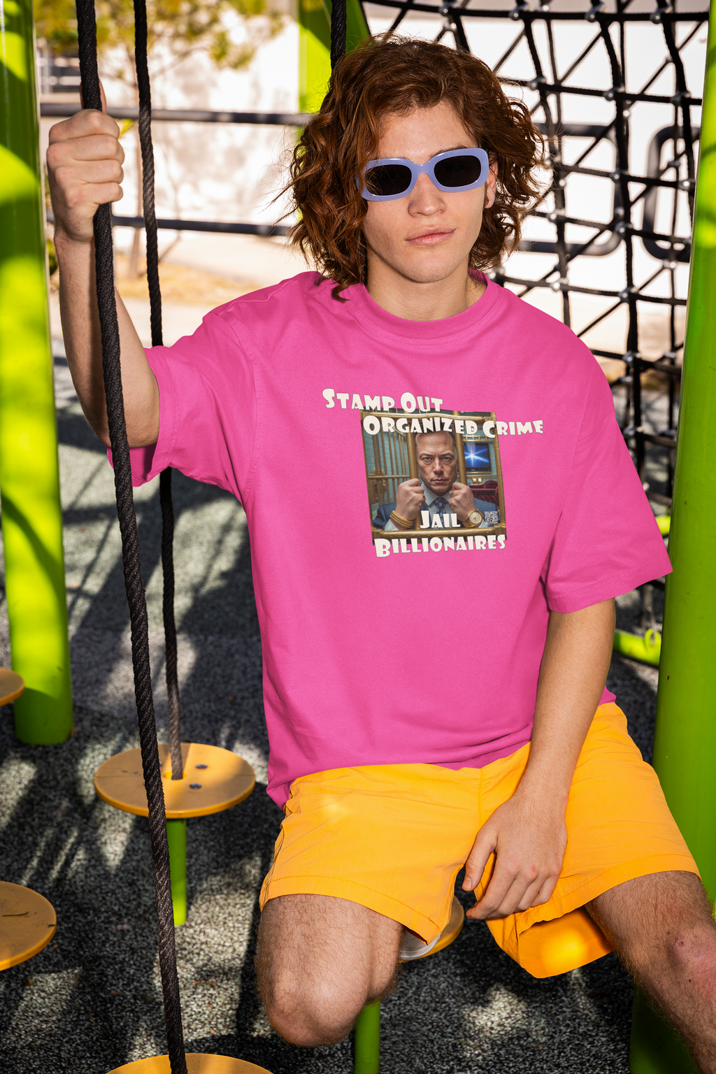 Stamp Out Organized Crime Unisex Heavy Cotton Tee