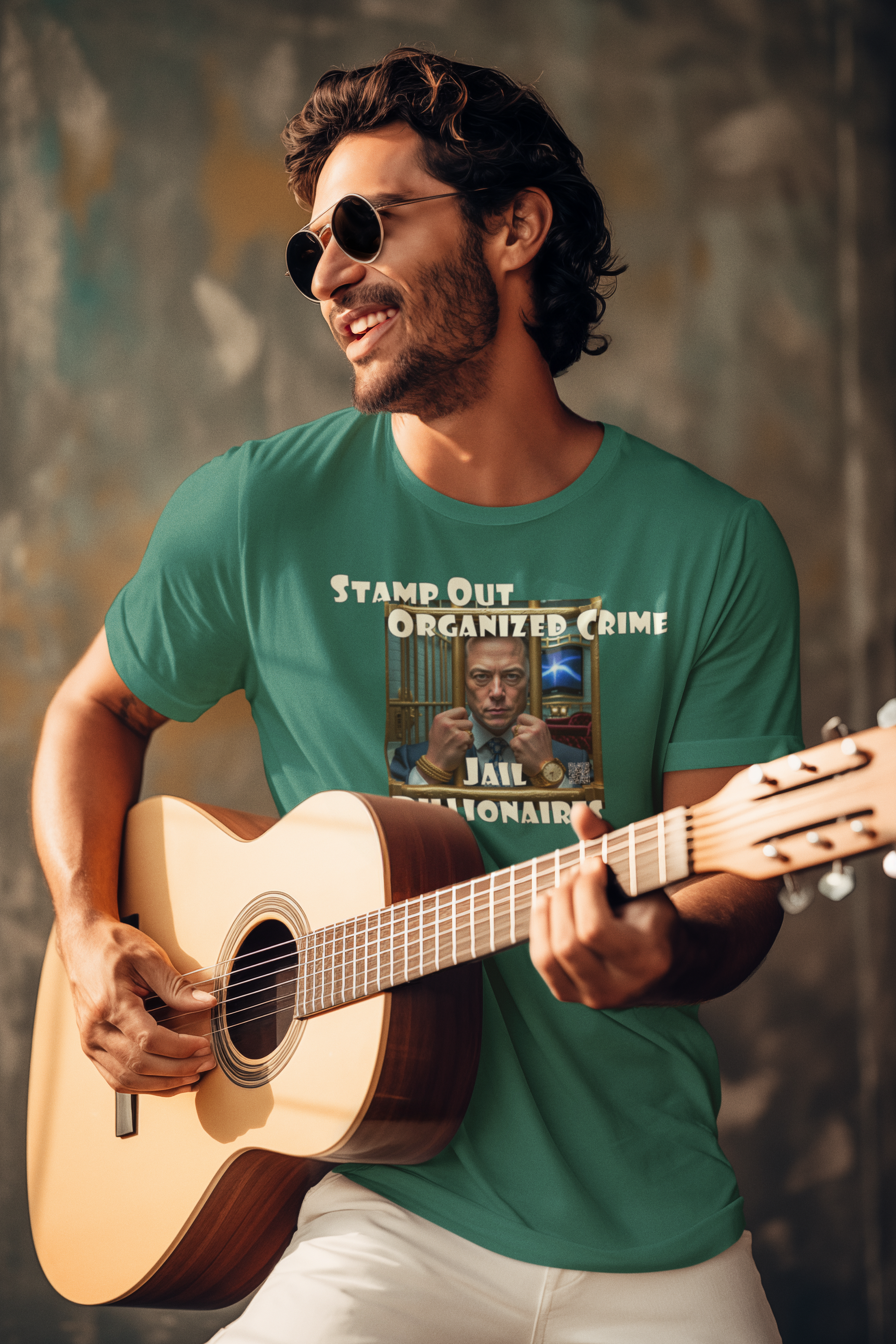 Stamp Out Organized Crime Unisex Heavy Cotton Tee
