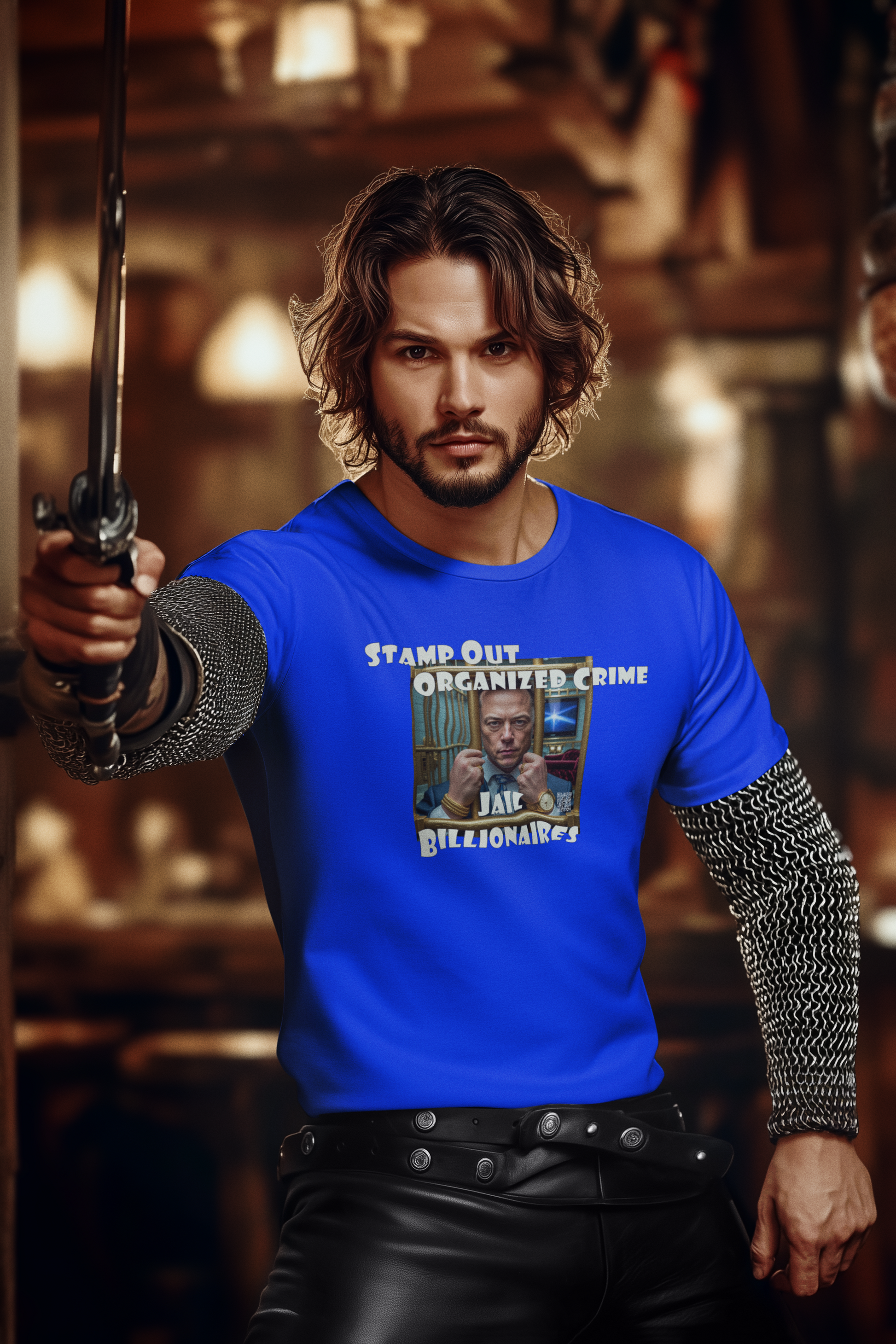 Stamp Out Organized Crime Unisex Heavy Cotton Tee
