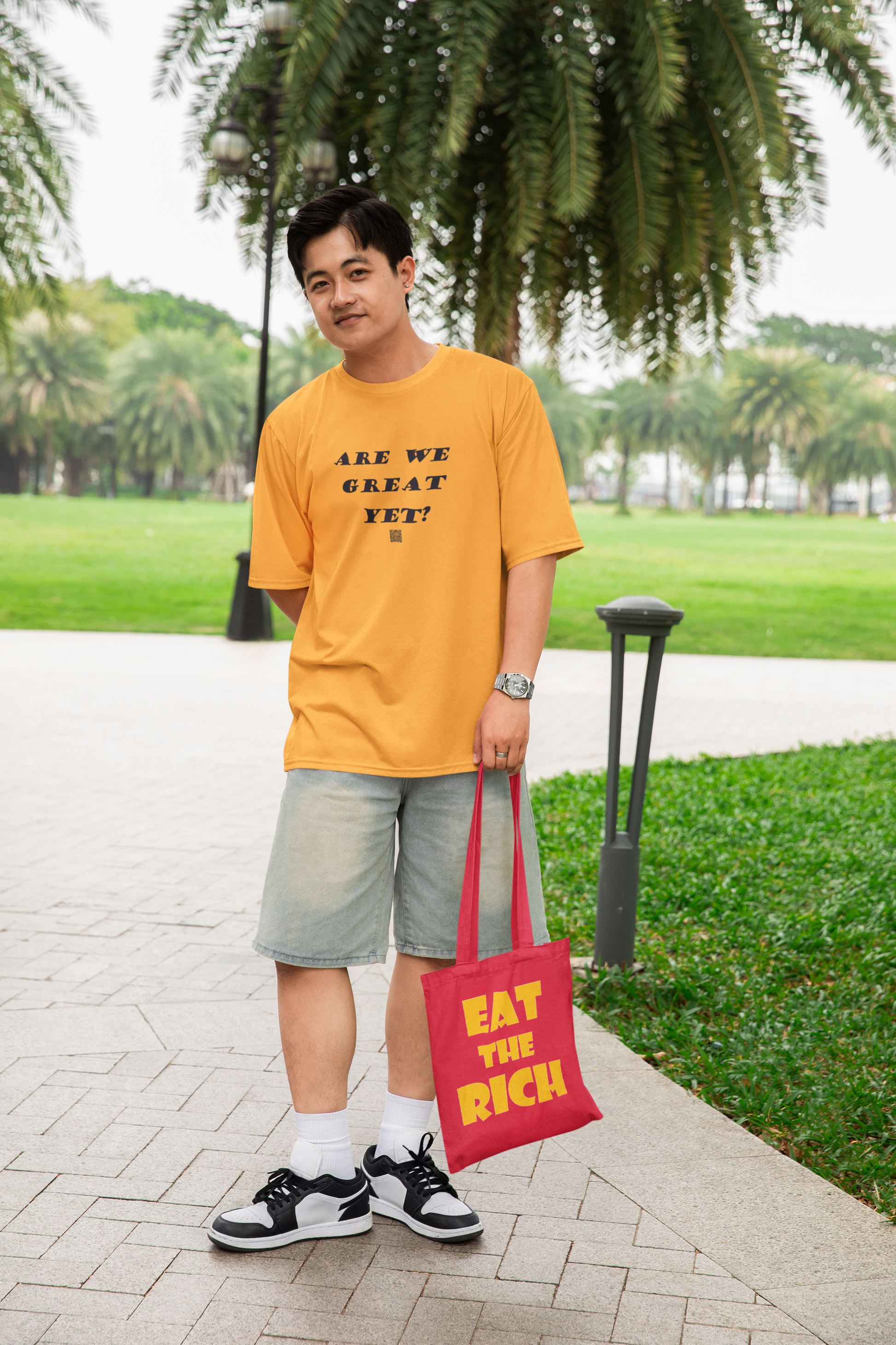 Are We Great Yet? Activist T‑Shirt | Designed by jthomascrowne