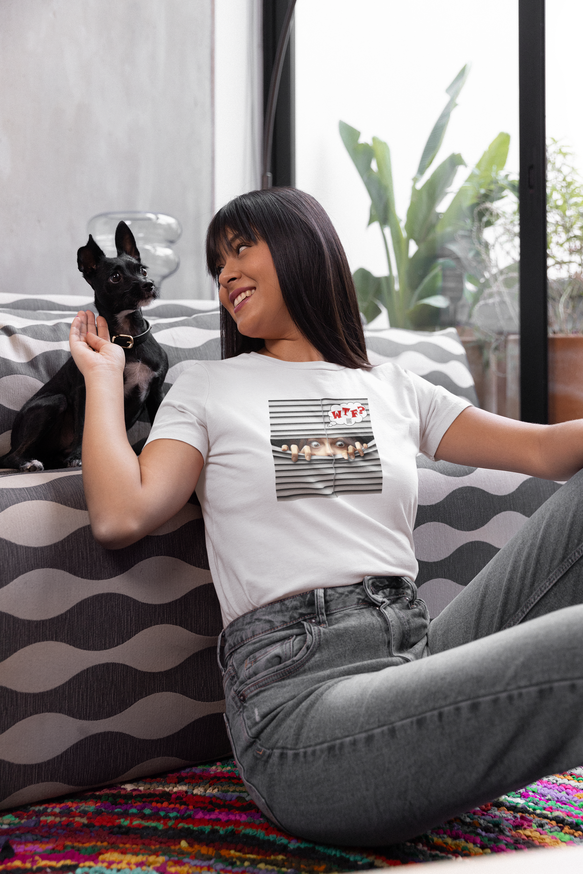 WTF? Women's Cotton Tee - Funny Graphic Shirt for Casual Wear