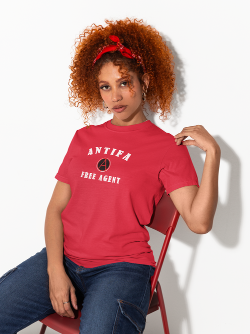 Antifa Free Agent Unisex Heavy Cotton Tee