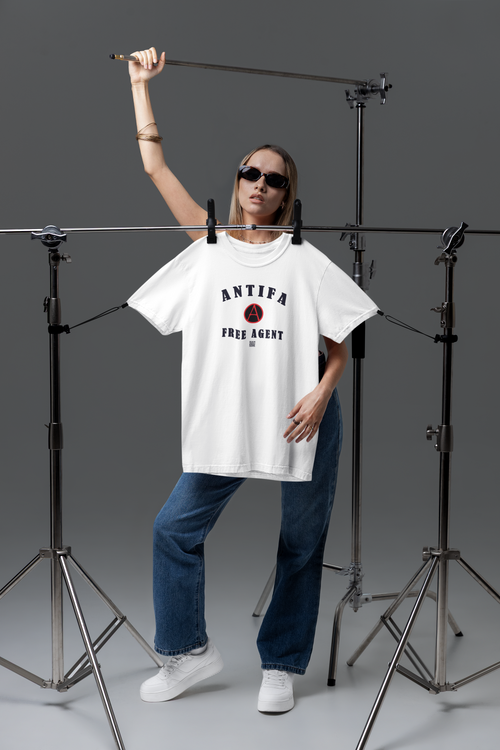 Antifa Free Agent Unisex Heavy Cotton Tee