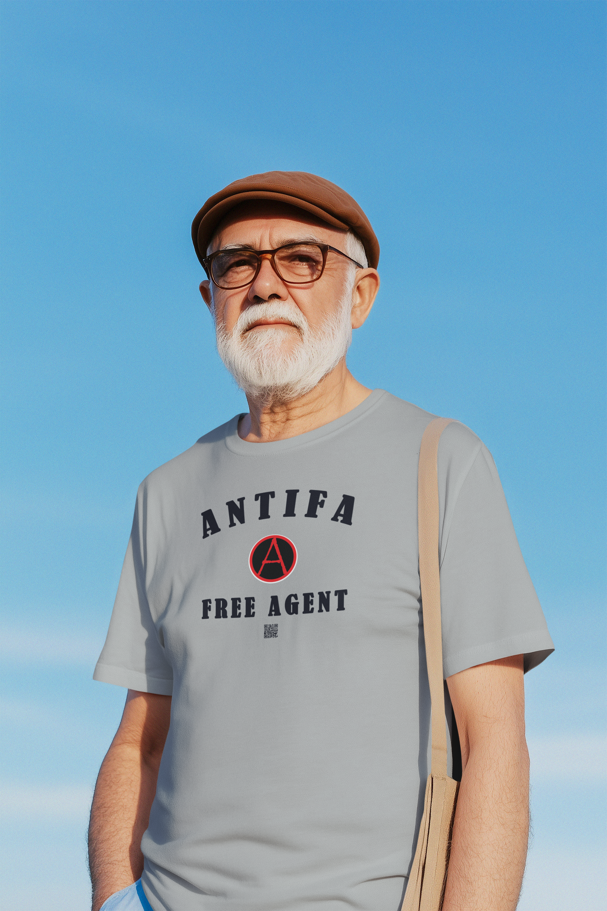 Antifa Free Agent Activist T-shirt | Designed by jthomascrowne