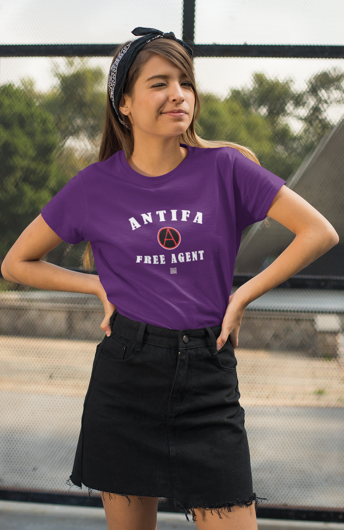 Antifa Free Agent Activist T-shirt | Designed by jthomascrowne
