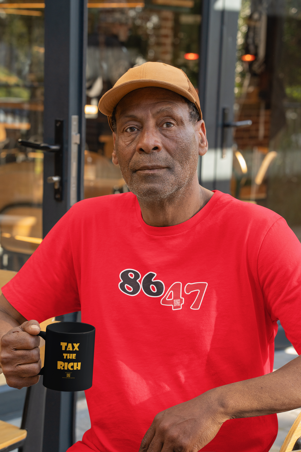 TAX THE RICH — Black 11oz Coffee Mug | Designed by jthomascrowne, 11oz
