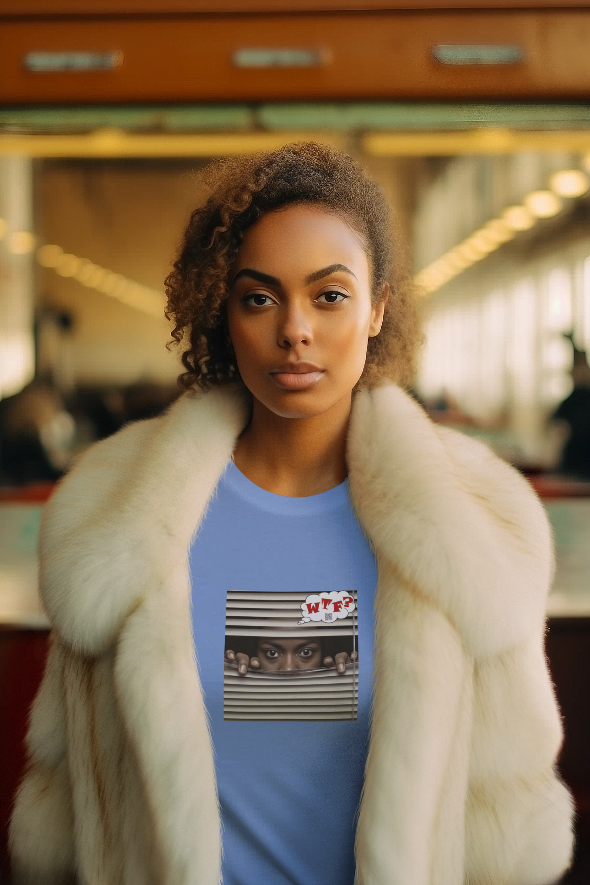 Black Female WTF? Cotton Tee