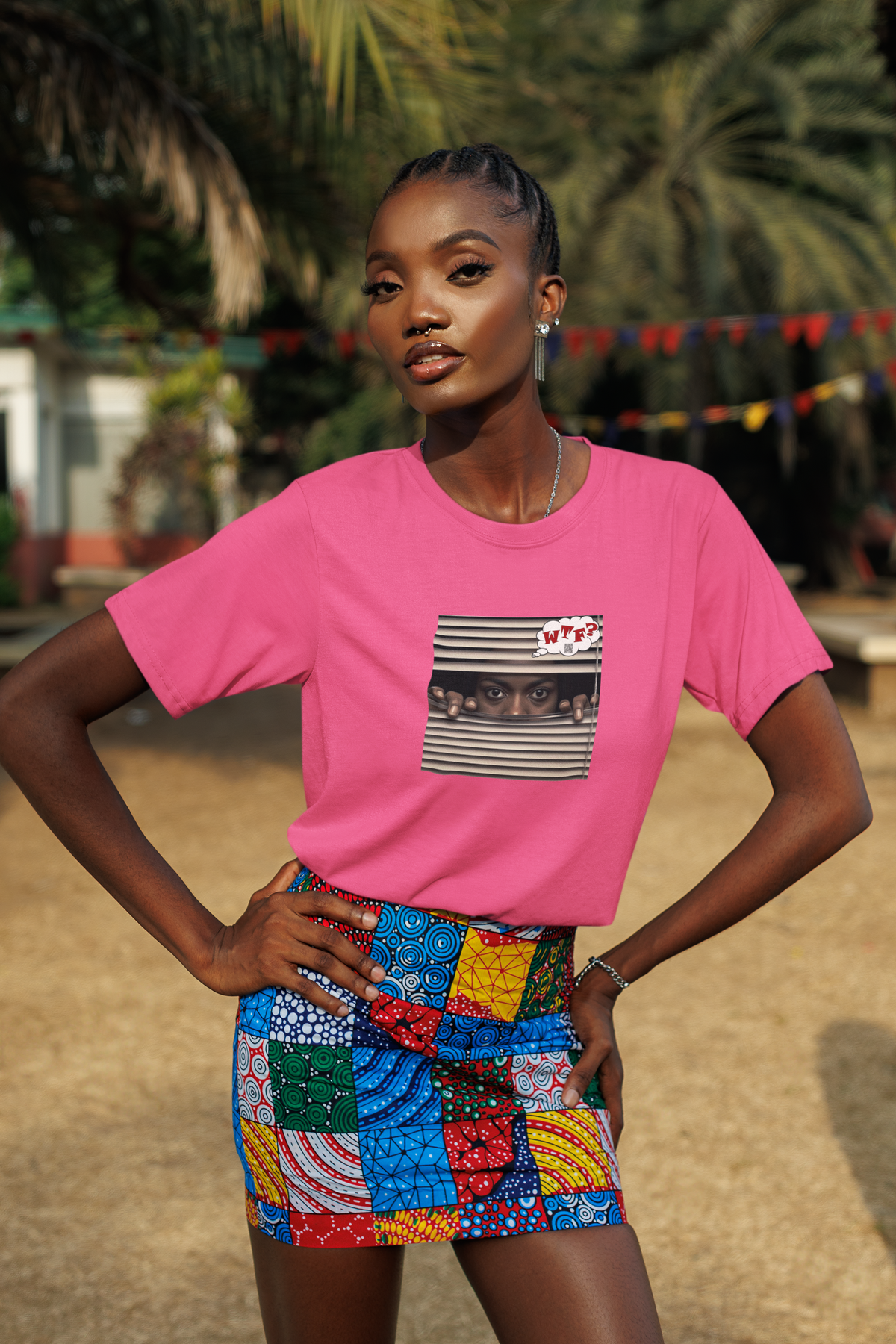 Black Female WTF? Cotton Tee