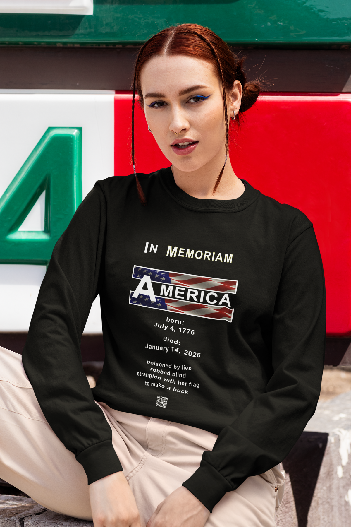 Celebrate America's 250 birthday (Unisex Ultra Cotton Long Sleeve Tee) in black only