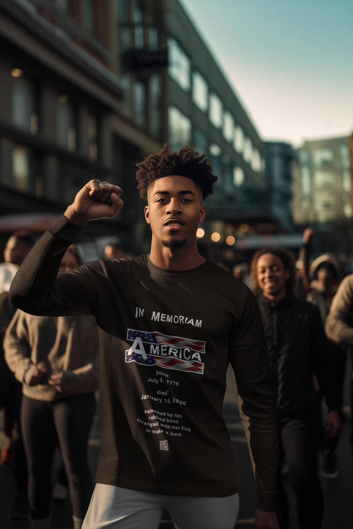 Celebrate America's 250 birthday (Unisex Ultra Cotton Long Sleeve Tee) in black only