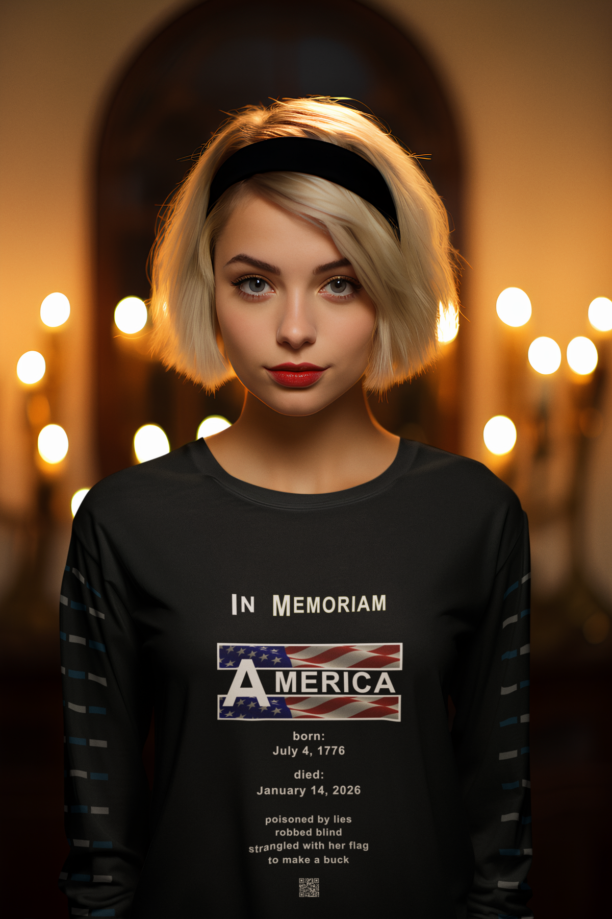 Celebrate America's 250 birthday (Unisex Ultra Cotton Long Sleeve Tee) in black only