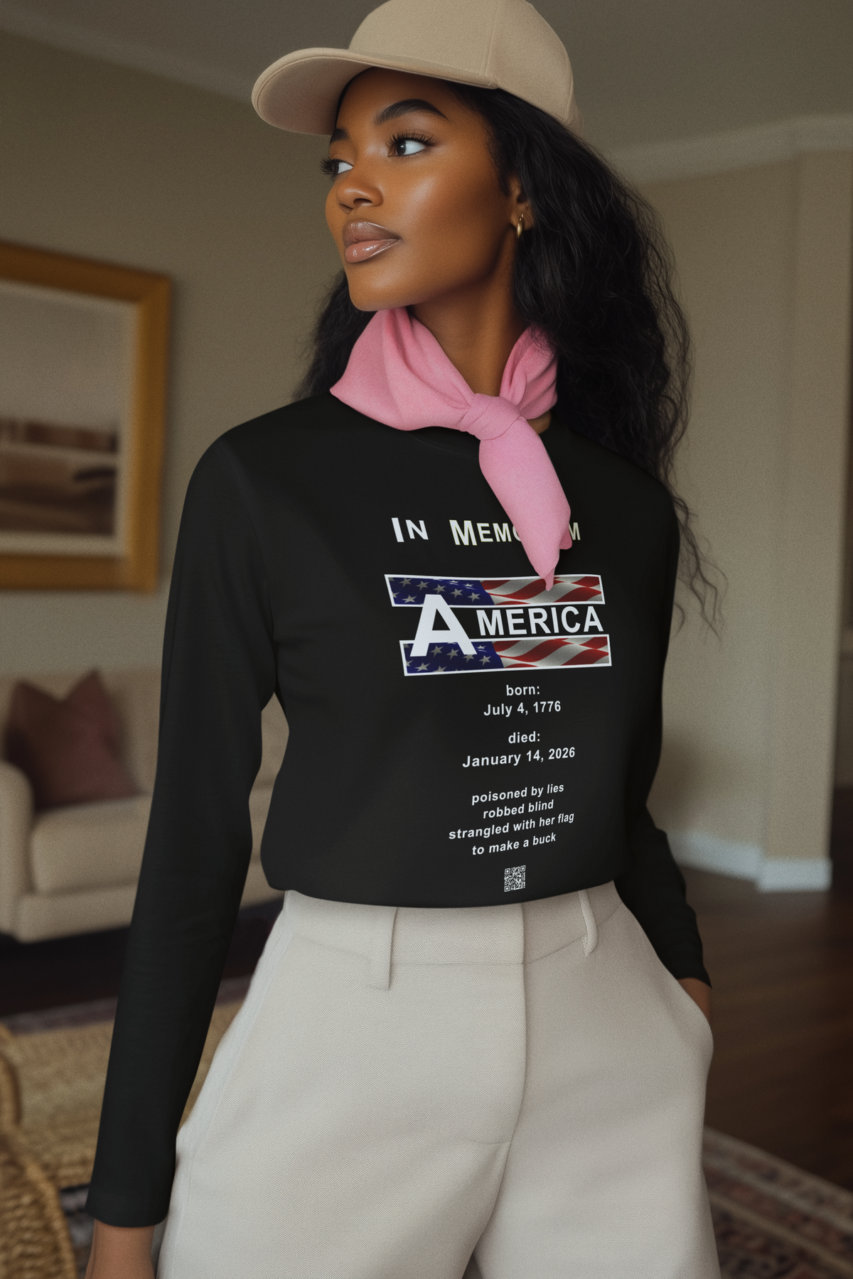 Celebrate America's 250 birthday (Unisex Ultra Cotton Long Sleeve Tee) in black only