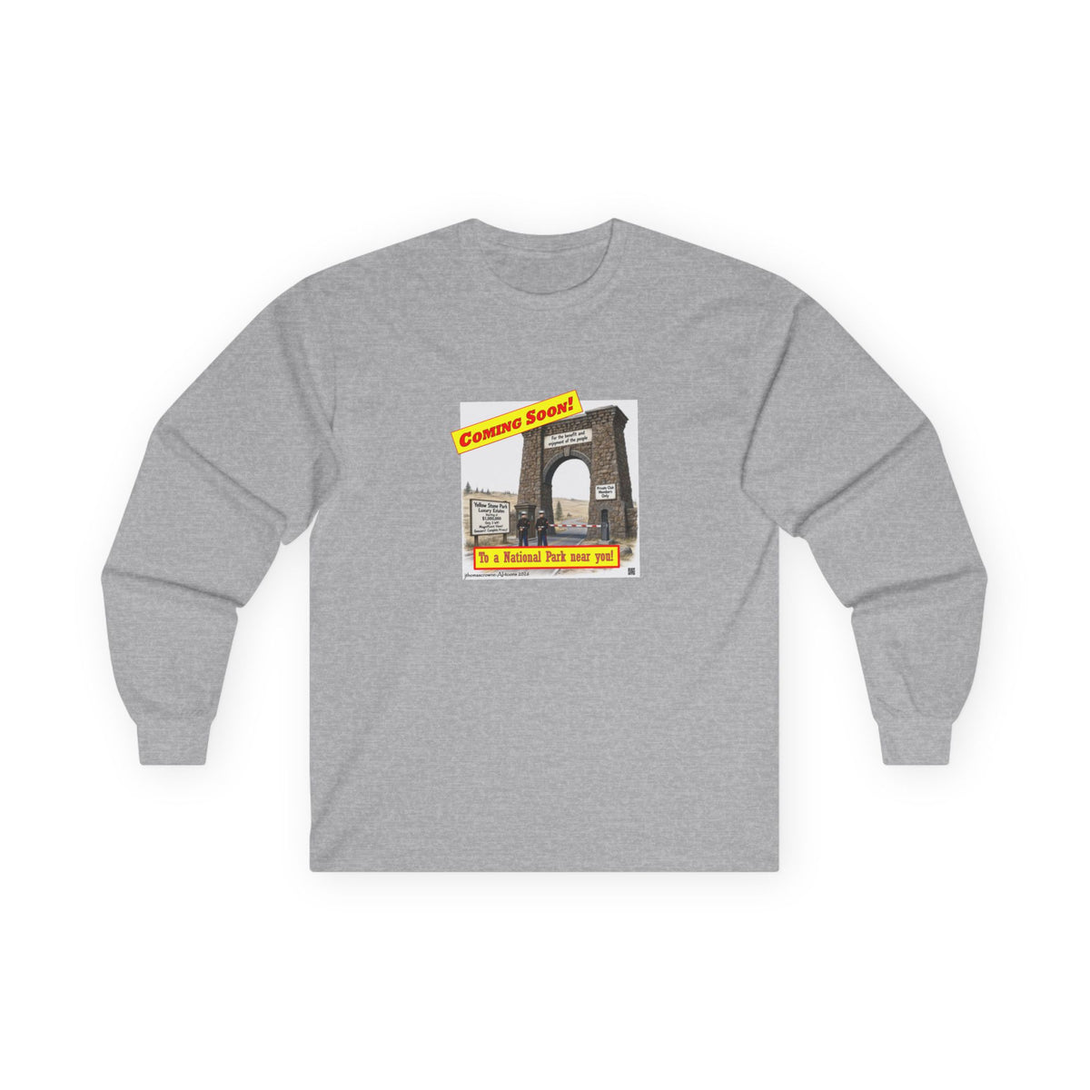 Heather Gray National Parks Long Sleeve Tshirt | Coming Soon