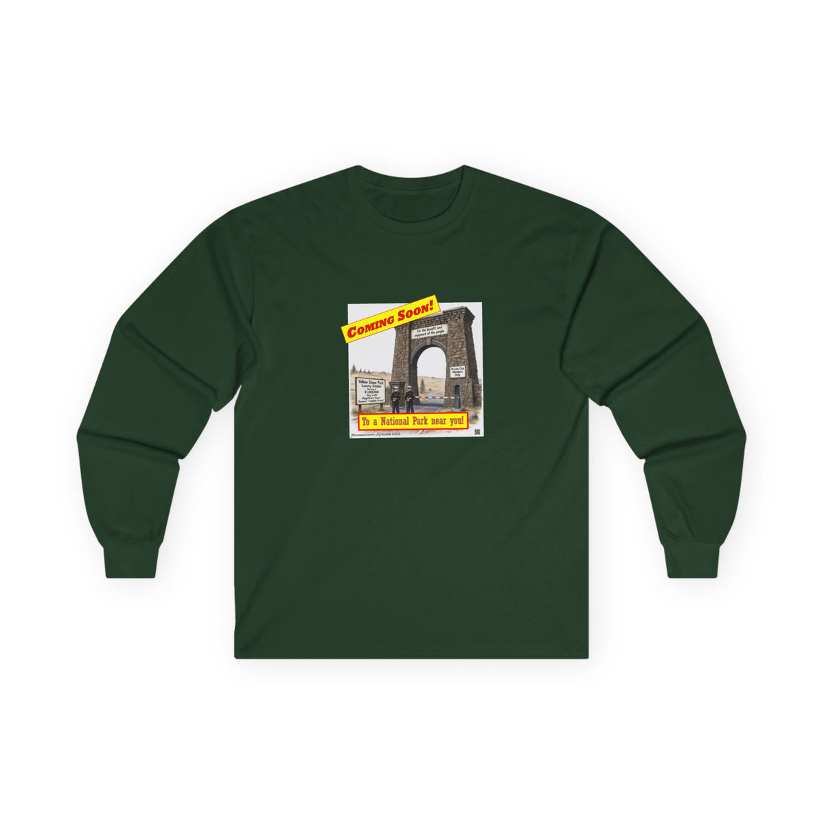 dark green National Parks Long Sleeve Tshirt | Coming Soon