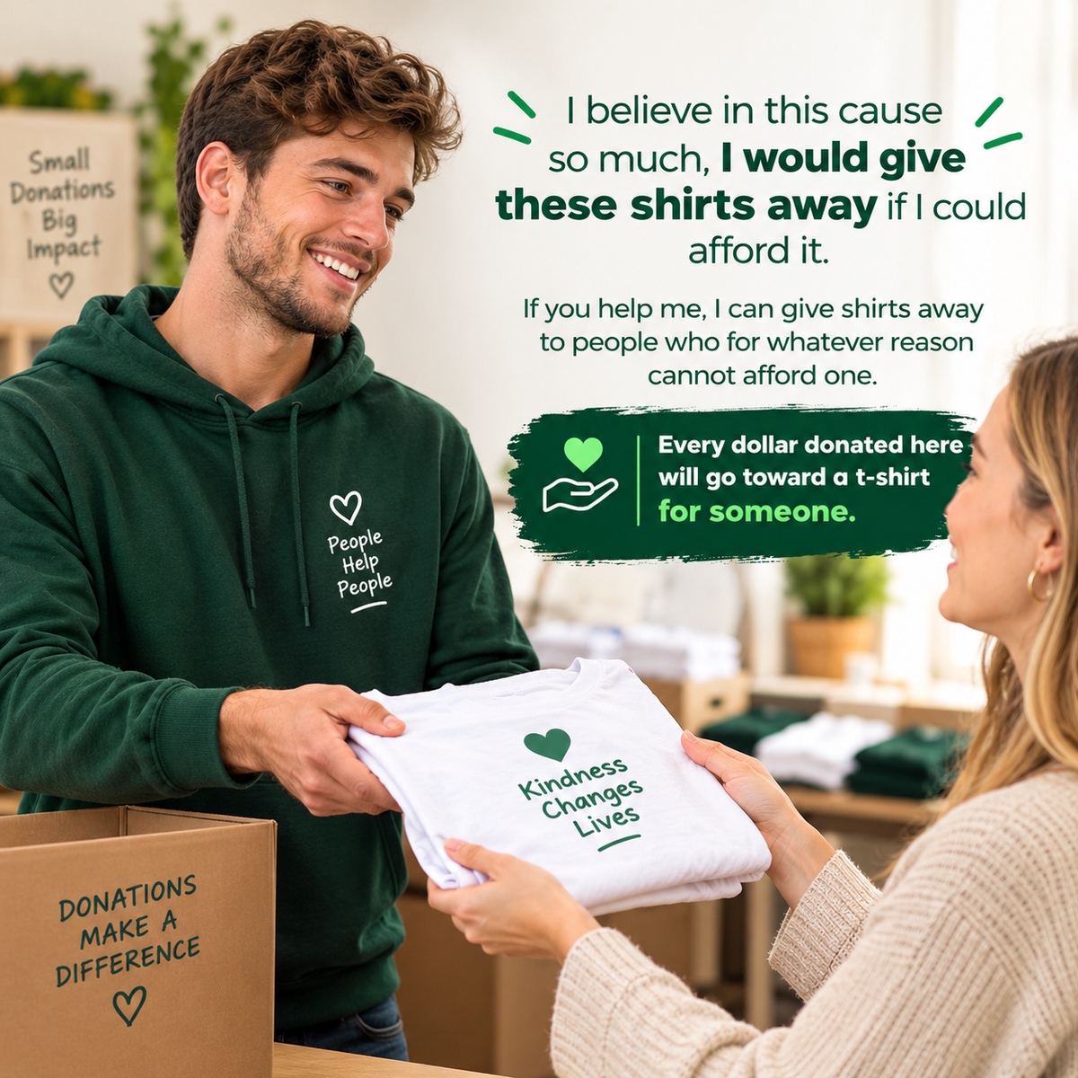 Donate - Give Someone a Shirt Today